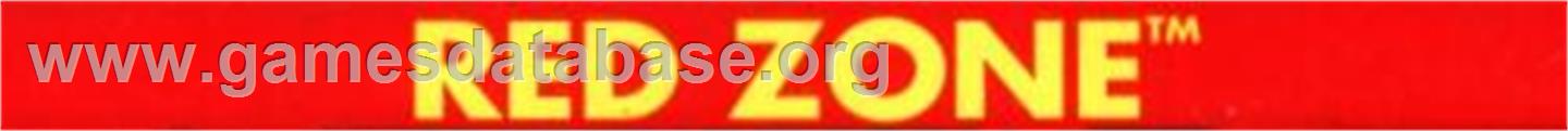 Red Zone - Sega Genesis - Artwork - Cartridge Top