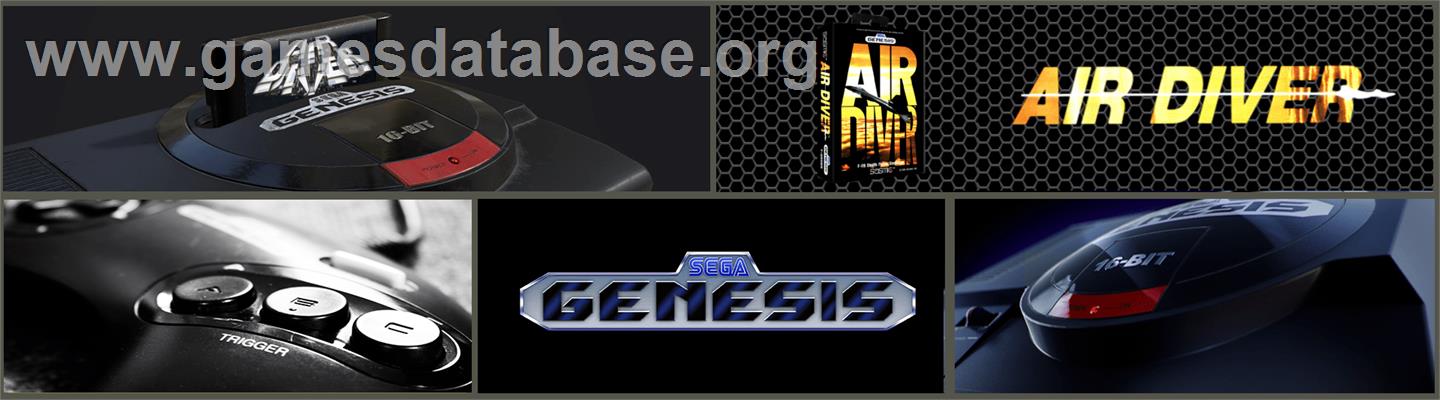 Air Diver - Sega Genesis - Artwork - Marquee