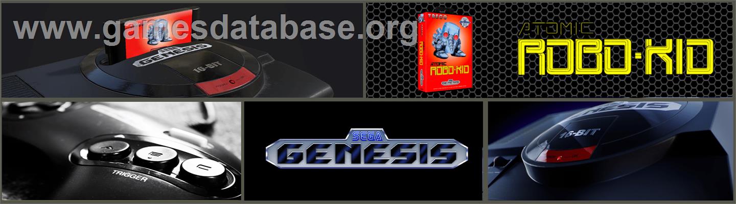 Atomic Robo-Kid - Sega Genesis - Artwork - Marquee