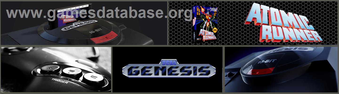 Atomic Runner - Sega Genesis - Artwork - Marquee