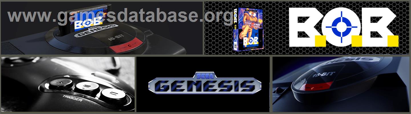 B.O.B. - Sega Genesis - Artwork - Marquee