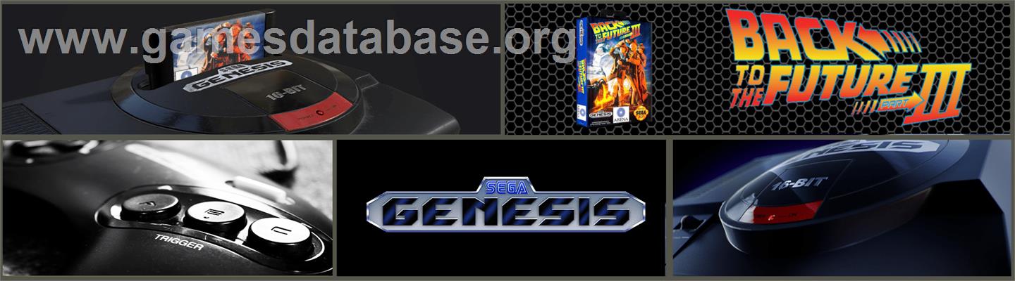 Back to the Future III - Sega Genesis - Artwork - Marquee