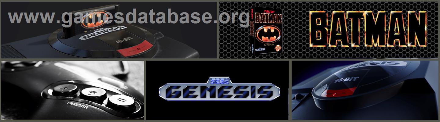 Batman: The Video Game - Sega Genesis - Artwork - Marquee