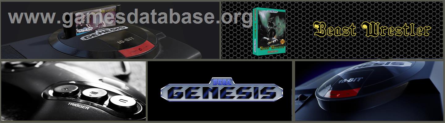 Beast Wrestler - Sega Genesis - Artwork - Marquee