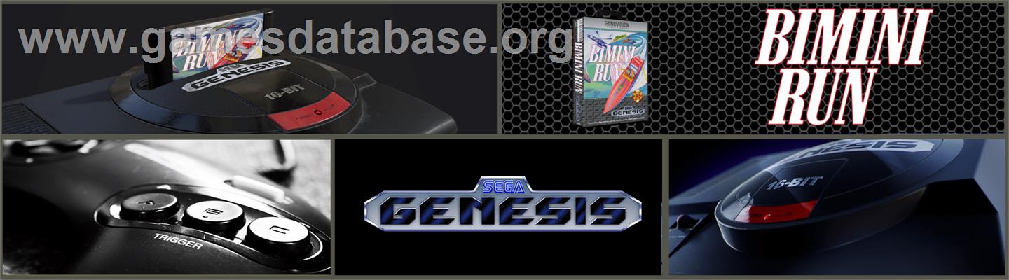 Bimini Run - Sega Genesis - Artwork - Marquee