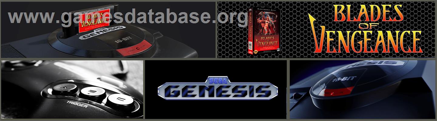 Blades of Vengeance - Sega Genesis - Artwork - Marquee