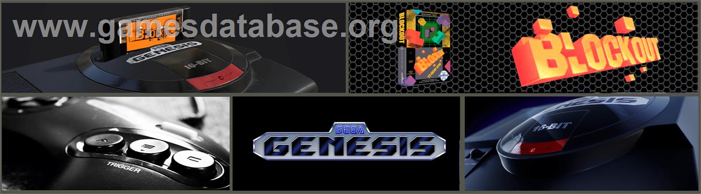 Blockout - Sega Genesis - Artwork - Marquee