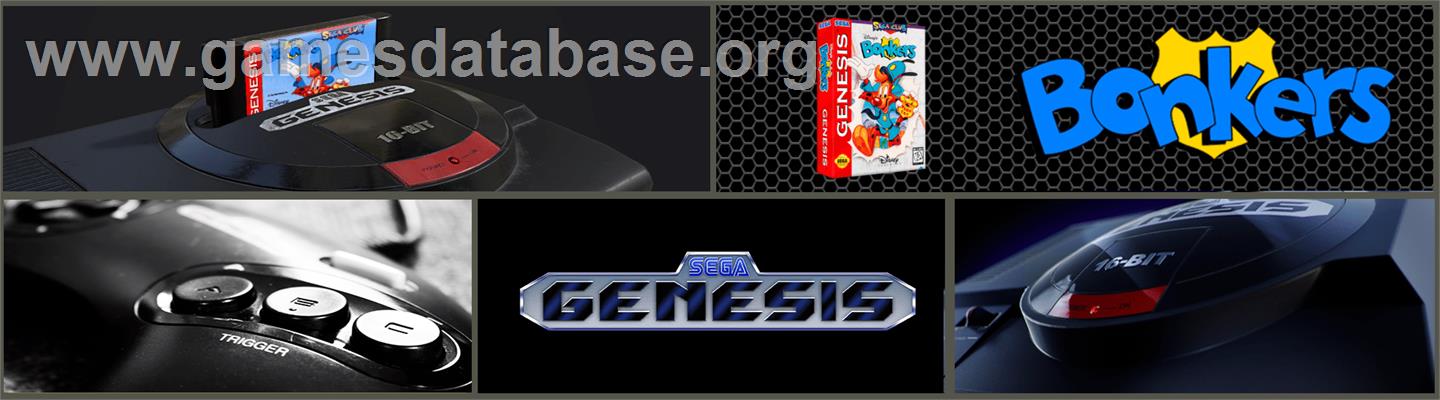 Bonkers - Sega Genesis - Artwork - Marquee
