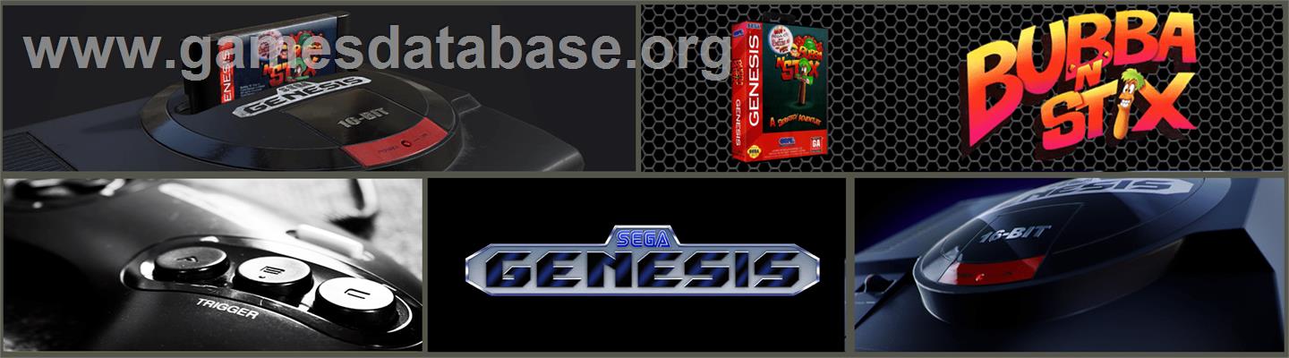 Bubba 'n' Stix - Sega Genesis - Artwork - Marquee