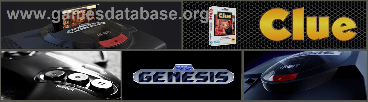 Clue - Sega Genesis - Artwork - Marquee