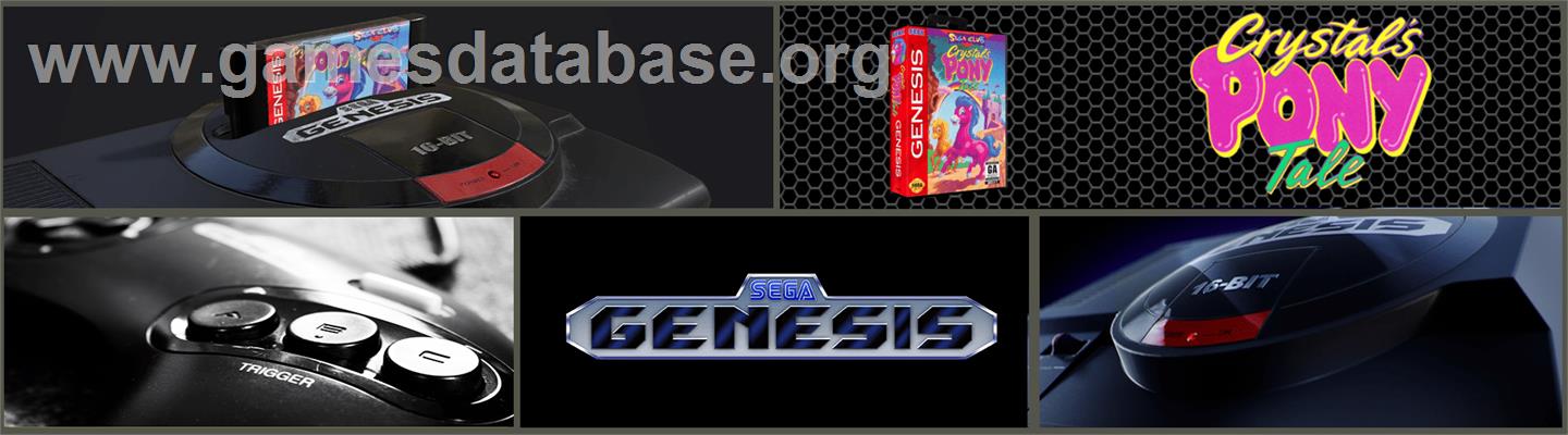 Crystal's Pony Tale - Sega Genesis - Artwork - Marquee