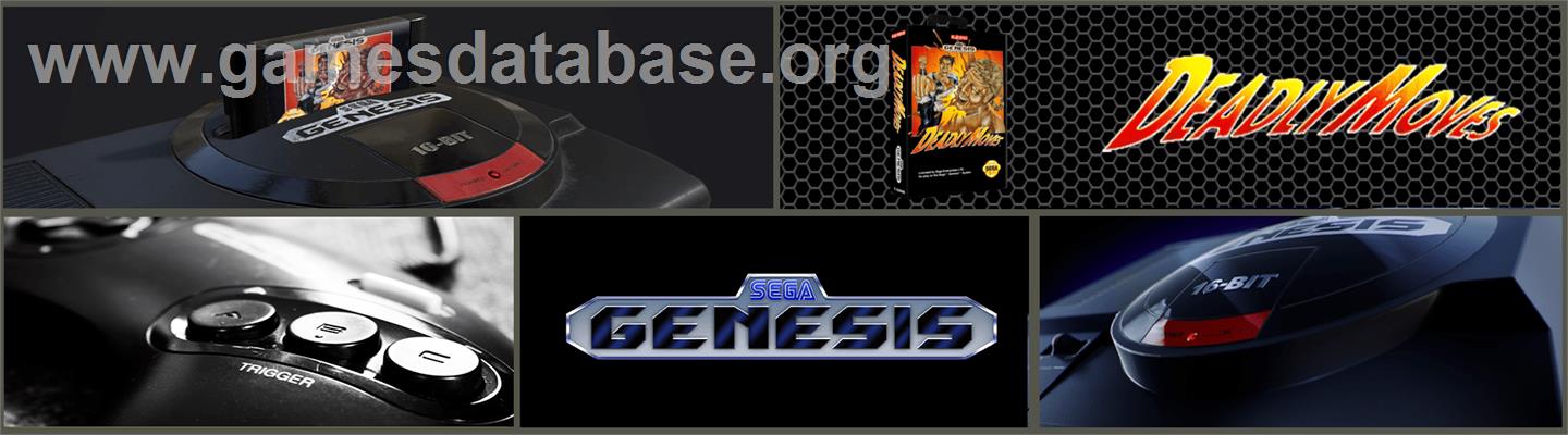 Deadly Moves - Sega Genesis - Artwork - Marquee