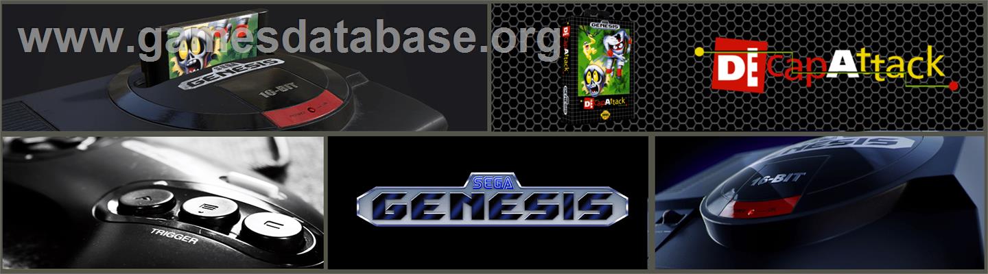 Decapattack - Sega Genesis - Artwork - Marquee