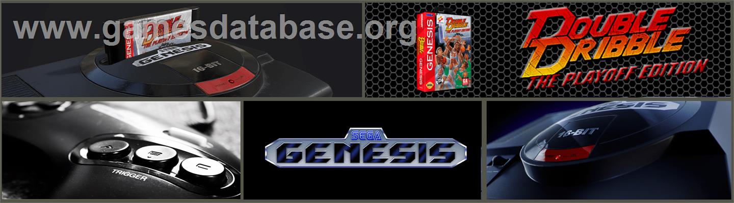 Double Dribble: The Playoff Edition - Sega Genesis - Artwork - Marquee
