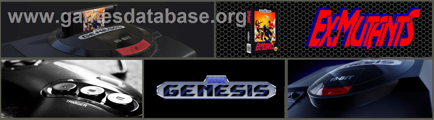 Ex-Mutants - Sega Genesis - Artwork - Marquee