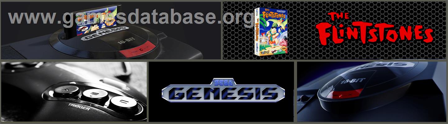 Flintstones, The - Sega Genesis - Artwork - Marquee