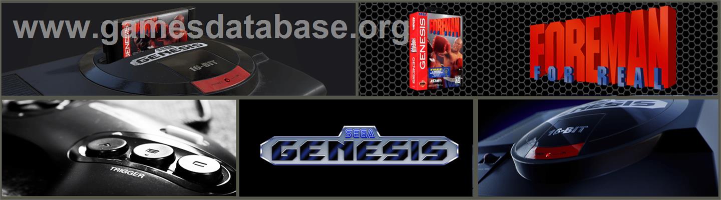 Foreman for Real - Sega Genesis - Artwork - Marquee