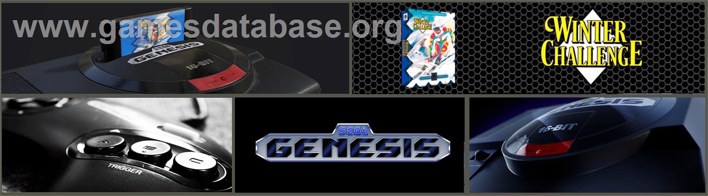 Games: Winter Challenge, The - Sega Genesis - Artwork - Marquee