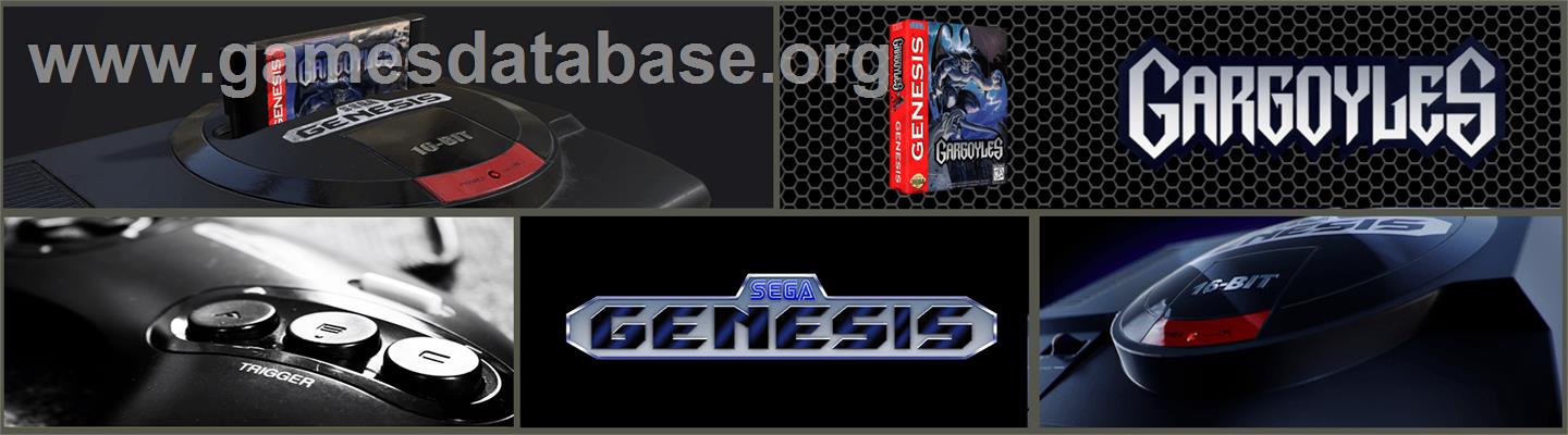 Gargoyles - Sega Genesis - Artwork - Marquee