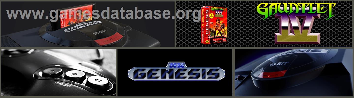 Gauntlet IV - Sega Genesis - Artwork - Marquee