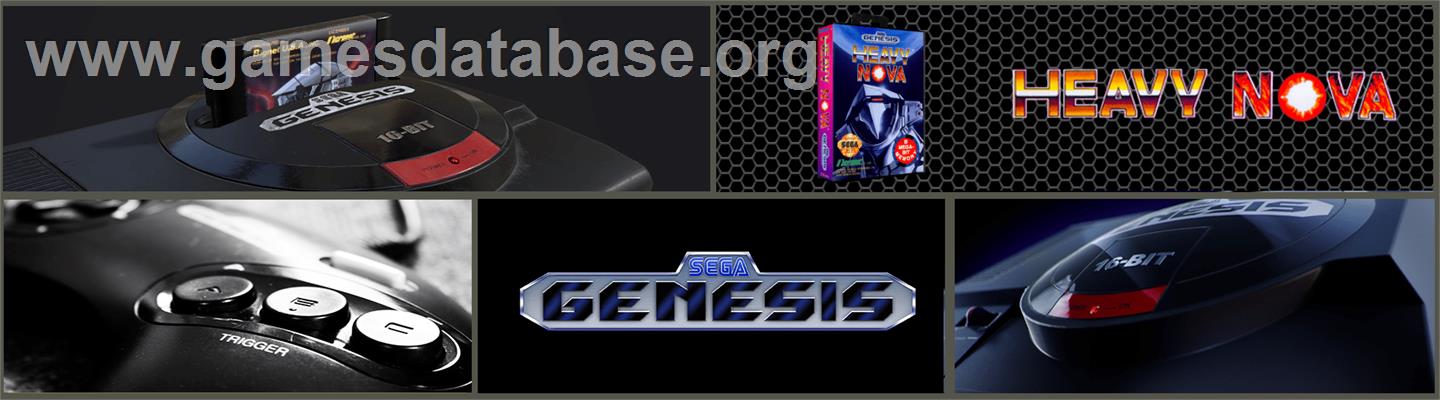 Heavy Nova - Sega Genesis - Artwork - Marquee