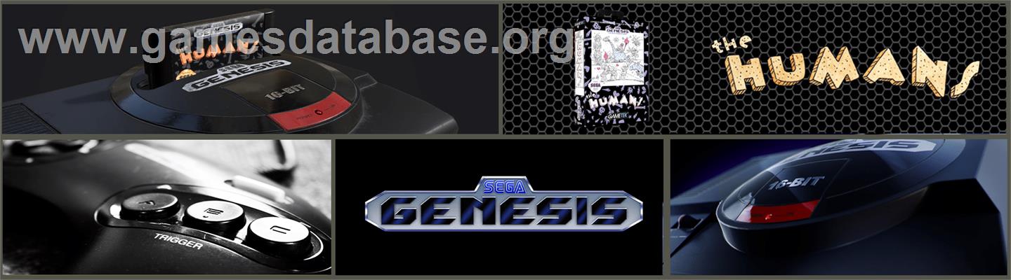 Humans, The - Sega Genesis - Artwork - Marquee