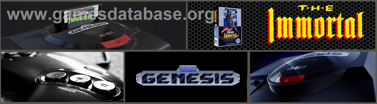 Immortal, The - Sega Genesis - Artwork - Marquee