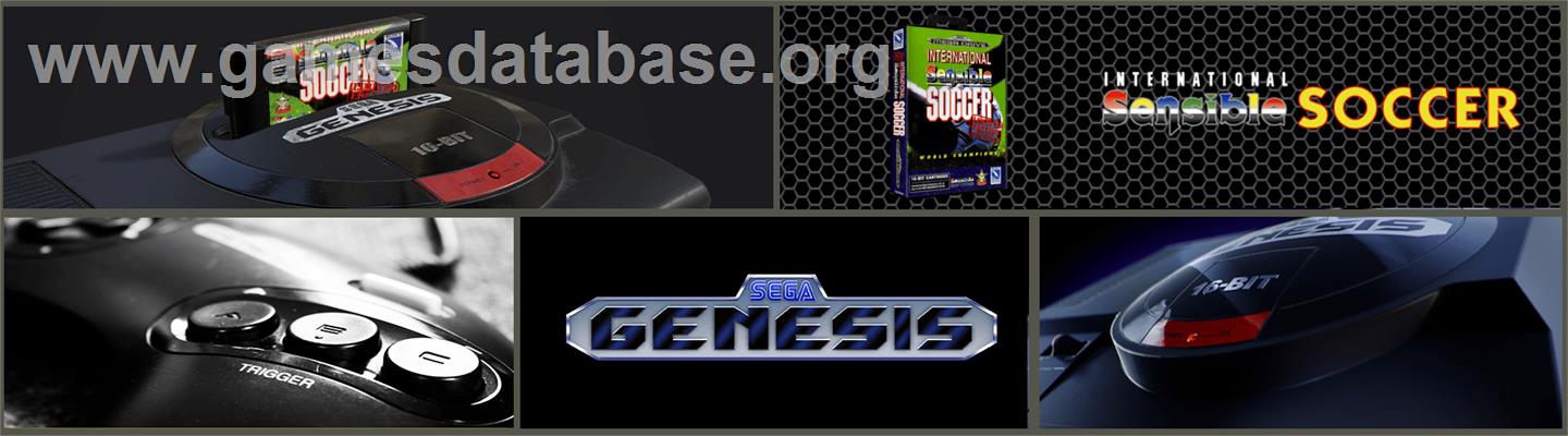 International Sensible Soccer - Sega Genesis - Artwork - Marquee
