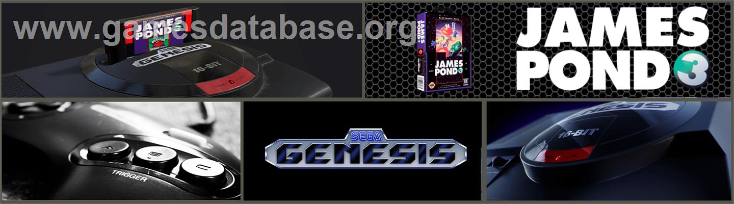 James Pond 3: Operation Starfish - Sega Genesis - Artwork - Marquee