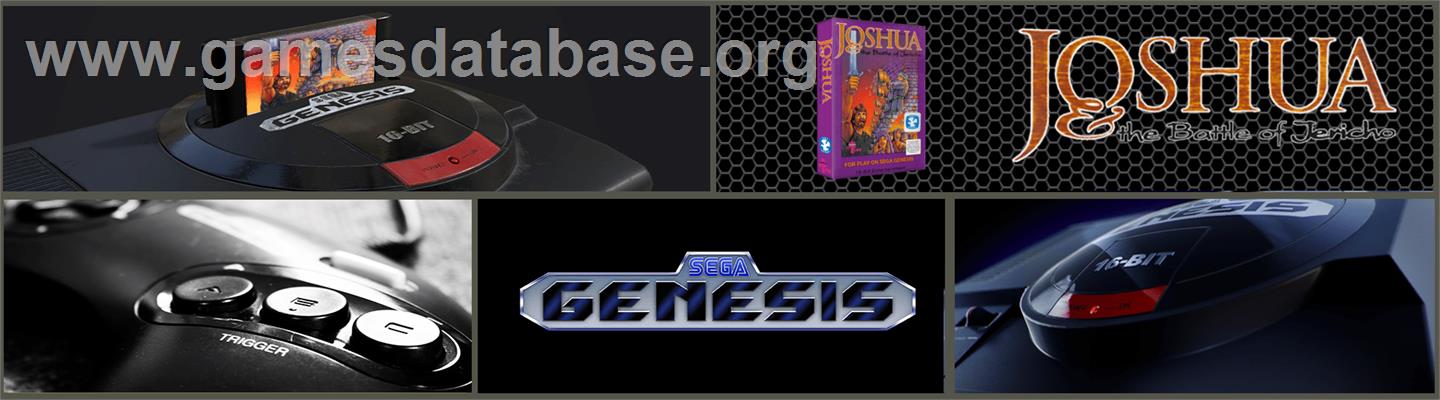 Joshua & the Battle of Jericho - Sega Genesis - Artwork - Marquee