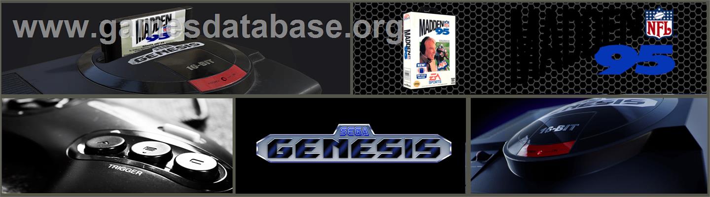 Madden NFL '95 - Sega Genesis - Artwork - Marquee