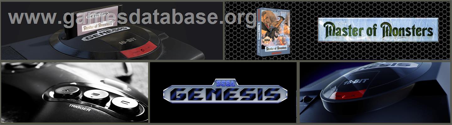 Master of Monsters - Sega Genesis - Artwork - Marquee