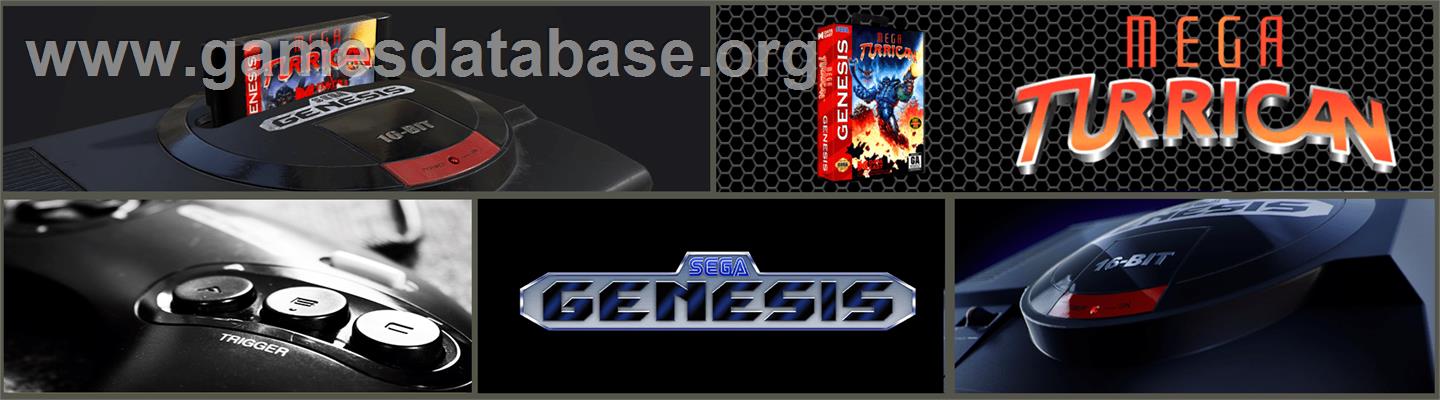 Mega Turrican - Sega Genesis - Artwork - Marquee