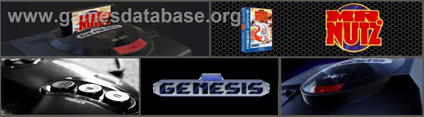 Mr Nutz - Sega Genesis - Artwork - Marquee