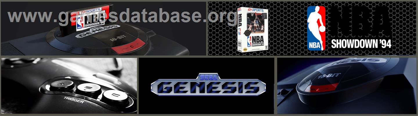 NBA Showdown - Sega Genesis - Artwork - Marquee
