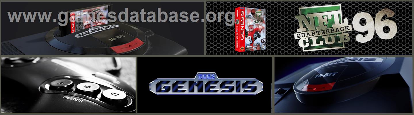 NFL Quarterback Club '96 - Sega Genesis - Artwork - Marquee