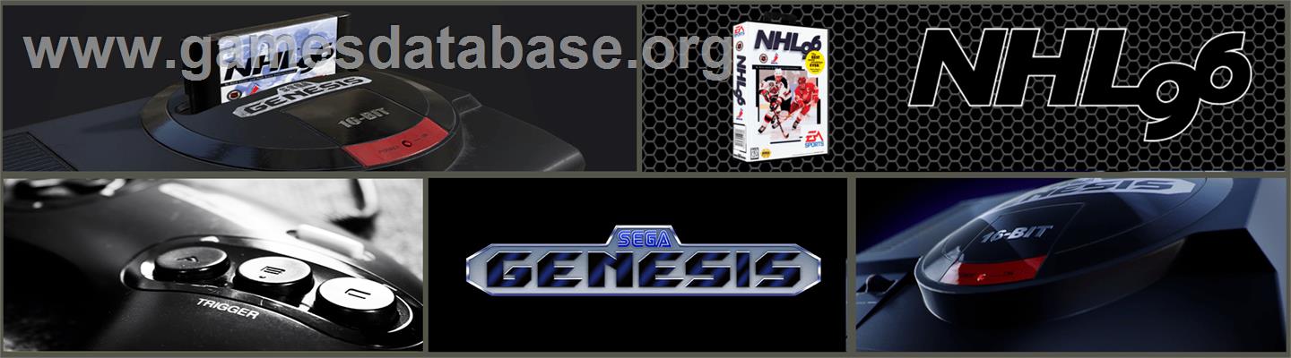NHL '96 - Sega Genesis - Artwork - Marquee