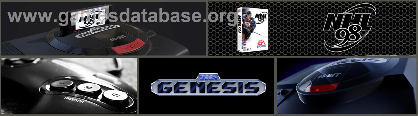 NHL '98 - Sega Genesis - Artwork - Marquee