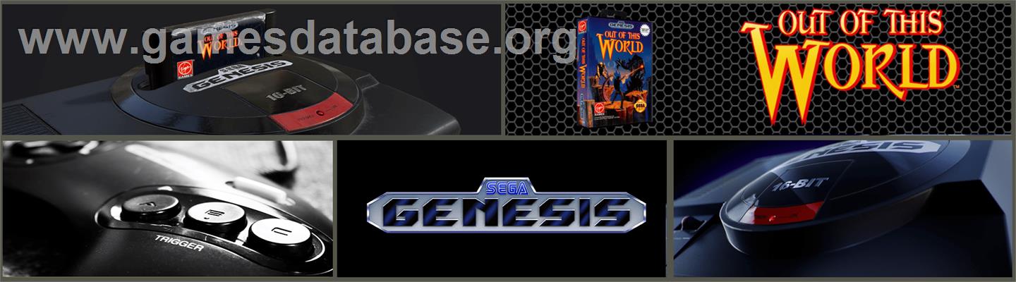 Out of This World - Sega Genesis - Artwork - Marquee