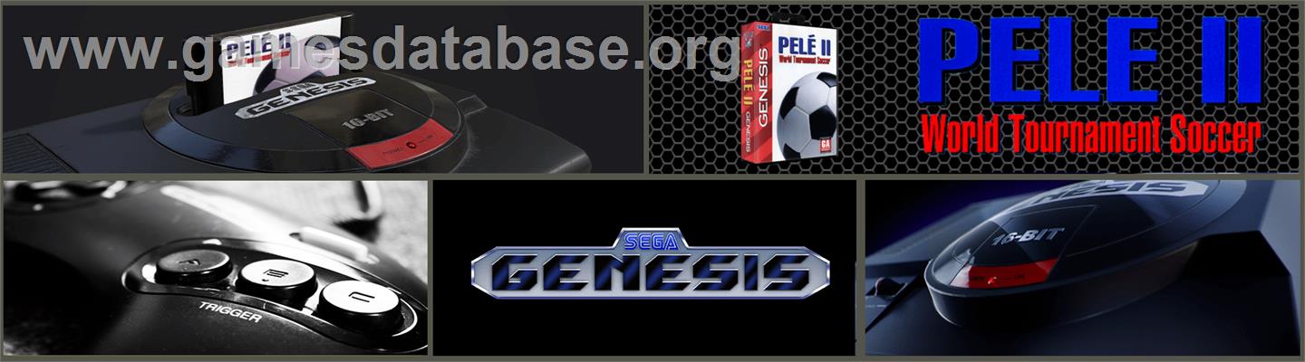 Pelé II: World Tournament Soccer - Sega Genesis - Artwork - Marquee