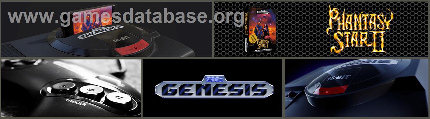 Phantasy Star 2 - Sega Genesis - Artwork - Marquee