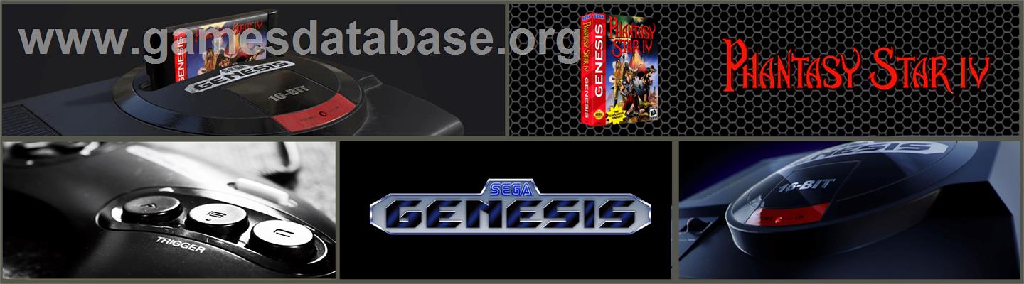 Phantasy Star 4 - Sega Genesis - Artwork - Marquee