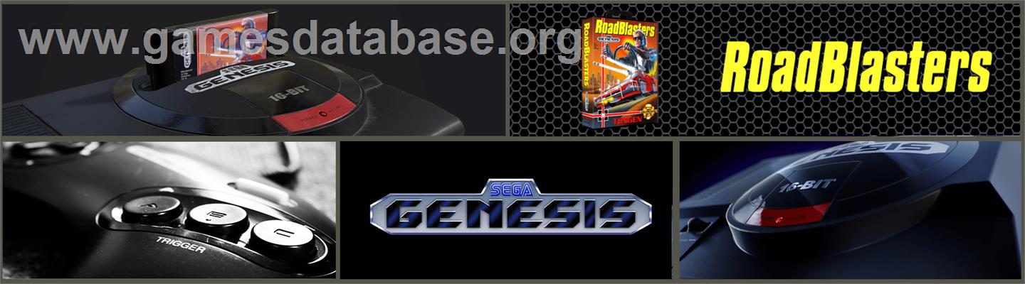 Road Blasters - Sega Genesis - Artwork - Marquee