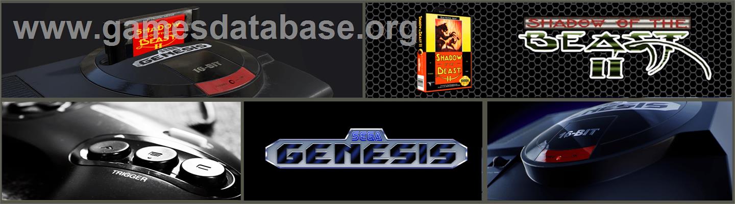 Shadow of the Beast 2 - Sega Genesis - Artwork - Marquee