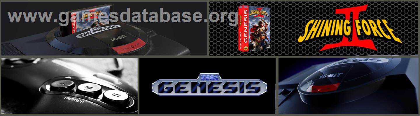 Shining Force 2 - Sega Genesis - Artwork - Marquee