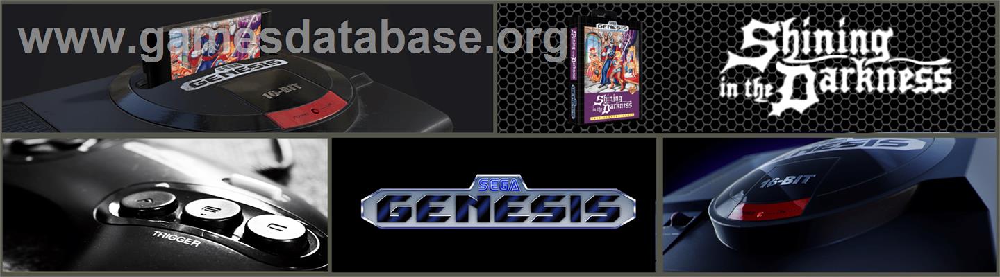 Shining in the Darkness - Sega Genesis - Artwork - Marquee