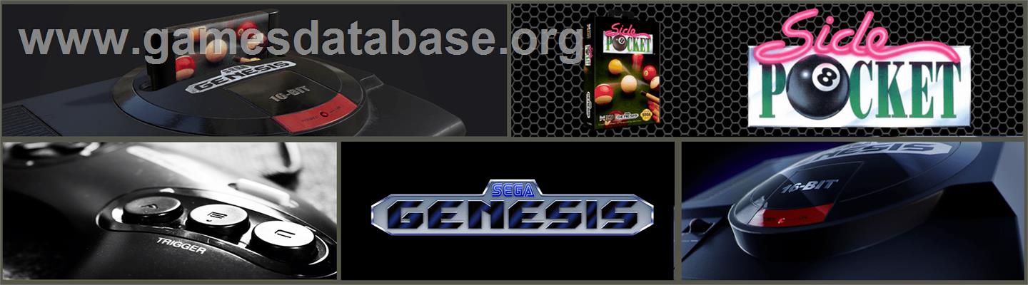 Side Pocket - Sega Genesis - Artwork - Marquee