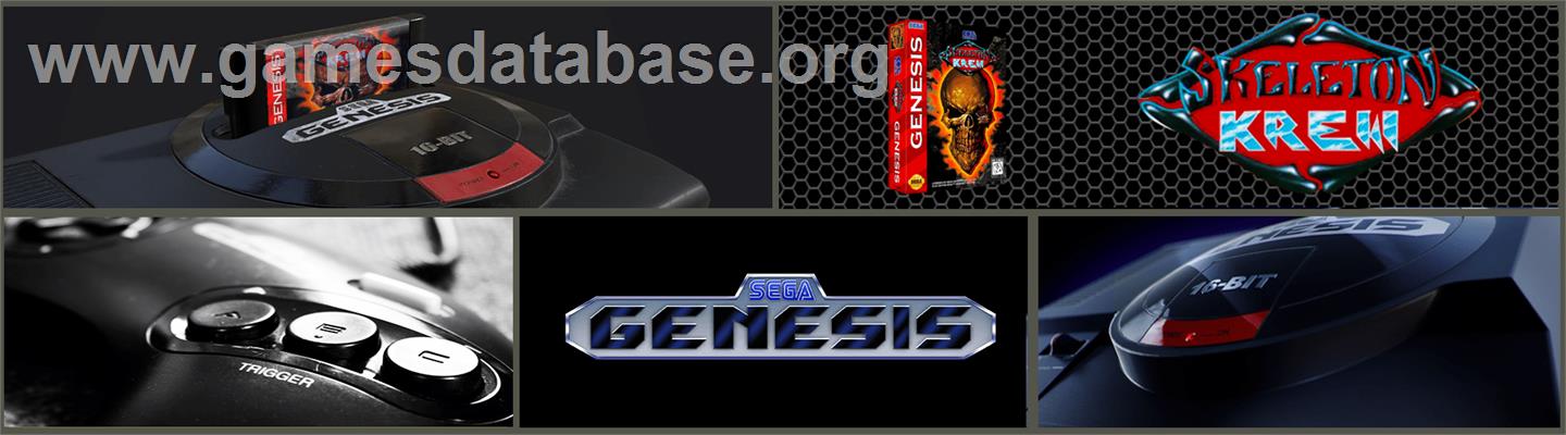 Skeleton Krew - Sega Genesis - Artwork - Marquee