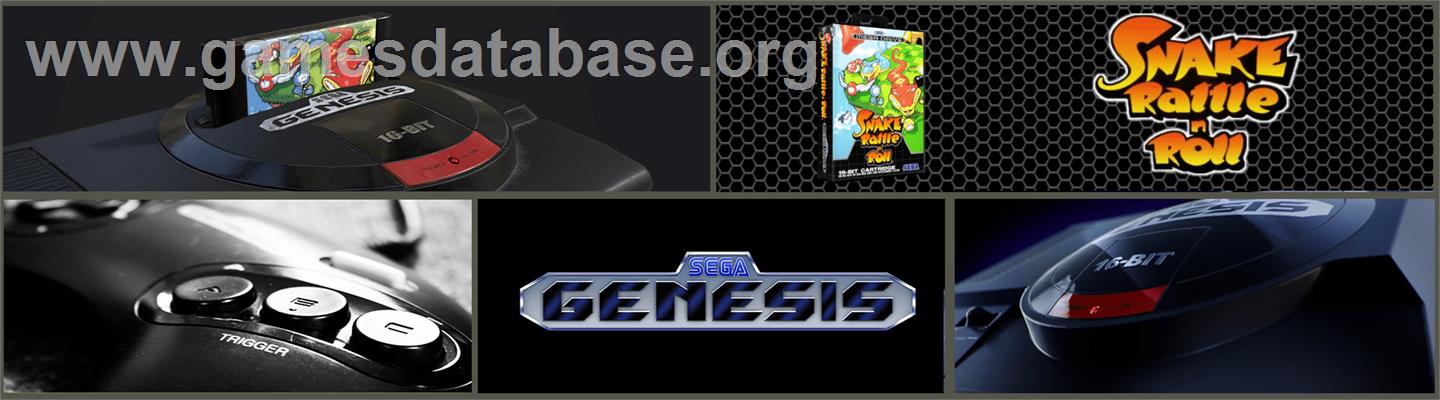 Snake Rattle 'n Roll - Sega Genesis - Artwork - Marquee