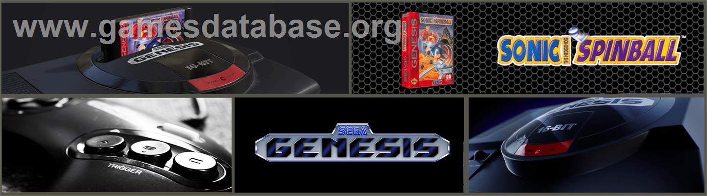 Sonic Spinball - Sega Genesis - Artwork - Marquee